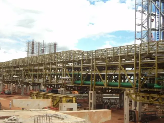 Montagem eletromecanica do pipe rack e TG's - Tres lagoas
